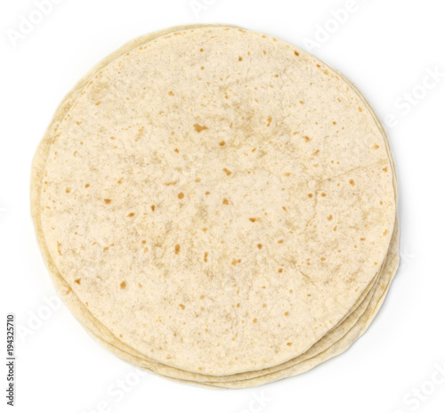 tortilla wrap isolated photo