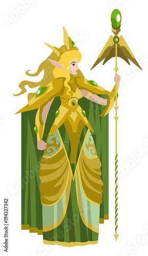 blonde nature guardian fantasy elf woman