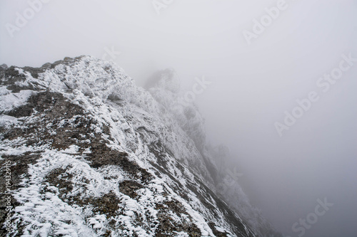 Rocks in the fog