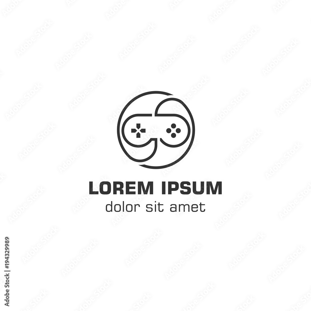 Game point, gamezone. Vector logo template Game point, gamezone. Vector logo template