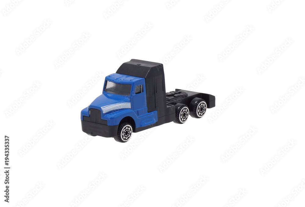 Toy truck. Isolated.