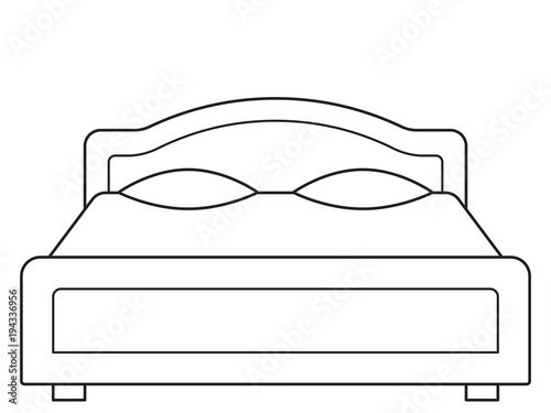 Double bed illustration