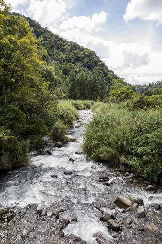Caldera river through rocks in a rainforest, Boquete ,Chiriqui highlands, Panama, Central America © Ricardo Canino