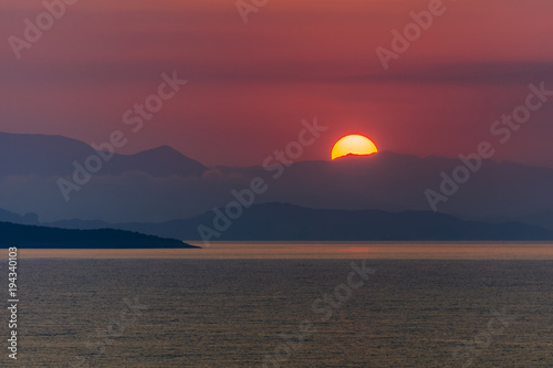 sunrise in Ionian Islands