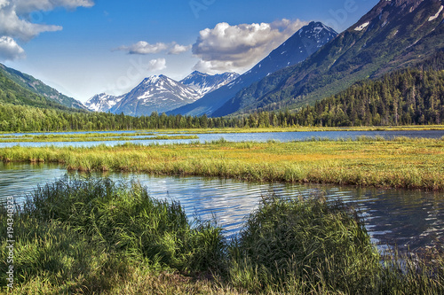 alaska kenai mountain view