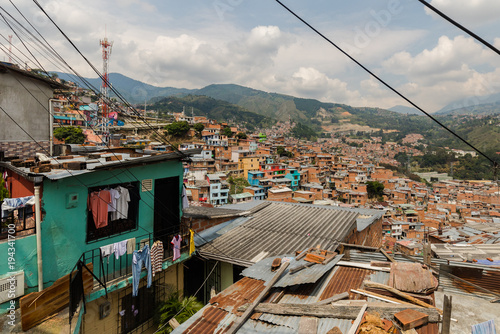 Comuna 13 in Medellin Colombia 2018 photo