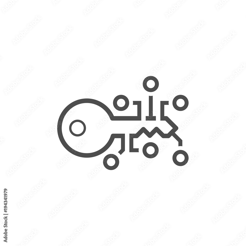Encryption Key Icon. Encryption Key Icon.