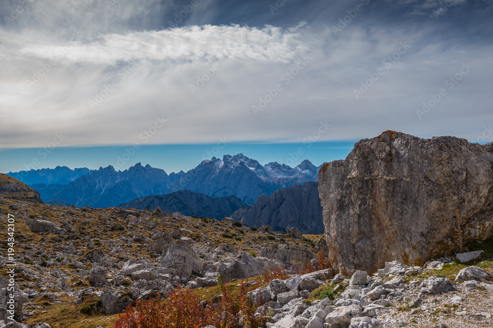 italien dolomites in autumn, south tyrol mountain, tourism 