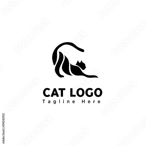 body part funny play cat logo