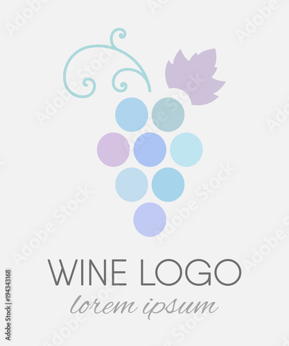 Grapes logo design element.