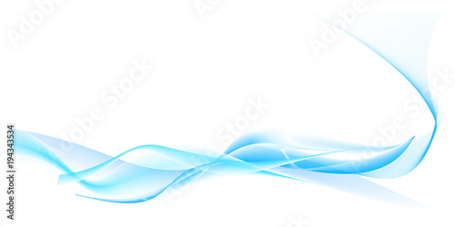 bright, wavy white and blue vector background