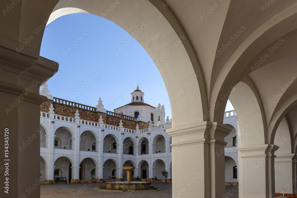 Courtyard of San Felipe de Neri Monastery, Sucre, Bolivia