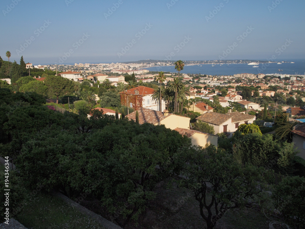 landscape view on Antibes Cape on sunny summer day, French Riviera