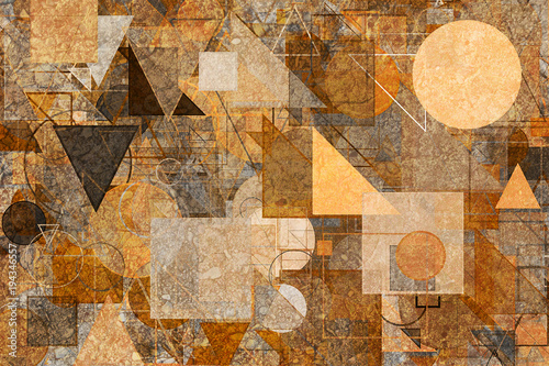 Shape background pattern, good for graphic design. Modern, artwork, color & art.