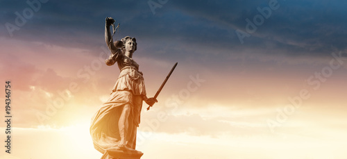 Justitia Figurine Statue - Personification of Justice