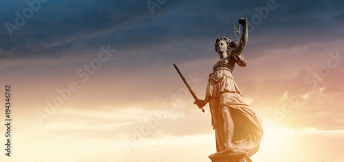 Justitia Figurine Statue - Personification of Justice