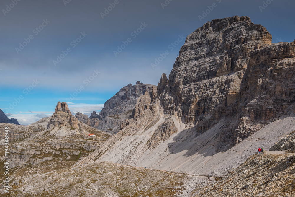 beautiful italien dolomites, south tyrol and italien alps scenery, tre cime di lavaredo 