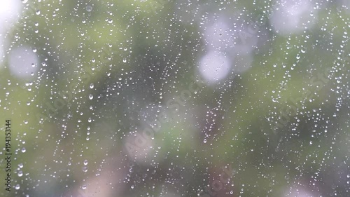Rainy day trough window abstract weather