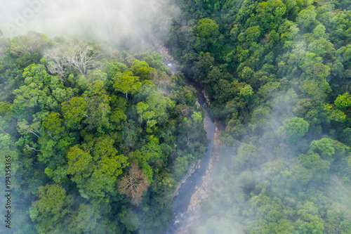 Obraz na płótnie kostaryka wzgórze niebo pejzaż dżungla