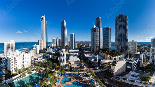 Aerial view of Gold Coast , home for 2018 Commonwealth Games