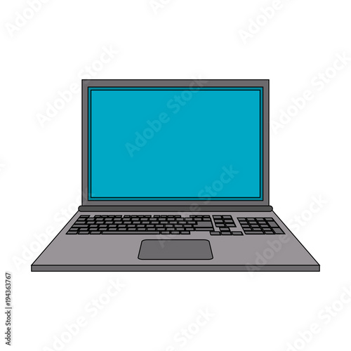 Laptop computer technology vector illustration graphic design