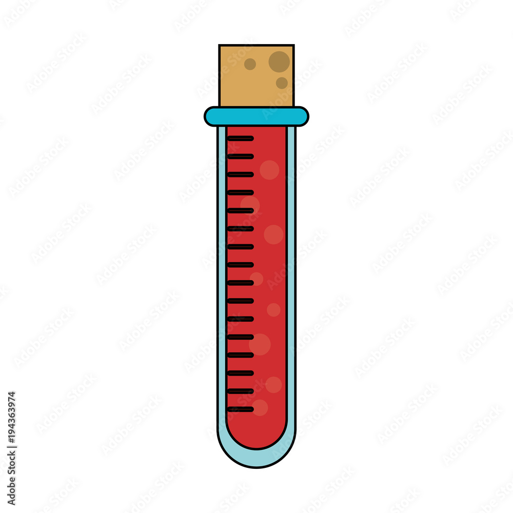 Blood test tube vector illustration graphic design Blood test tube vector illustration graphic design