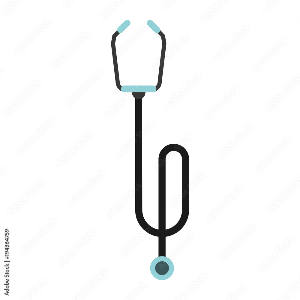 Stethoscope medical tool vector illustration graphic design
