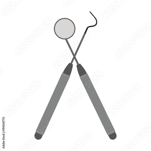 Dental tools symbol vector illustration graphic design