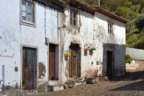 Morvao Portuguese province village on a sunny day cozy houses © Margarita