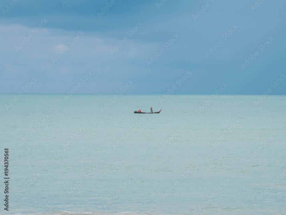 Traditional Fishing Boat on the Sea