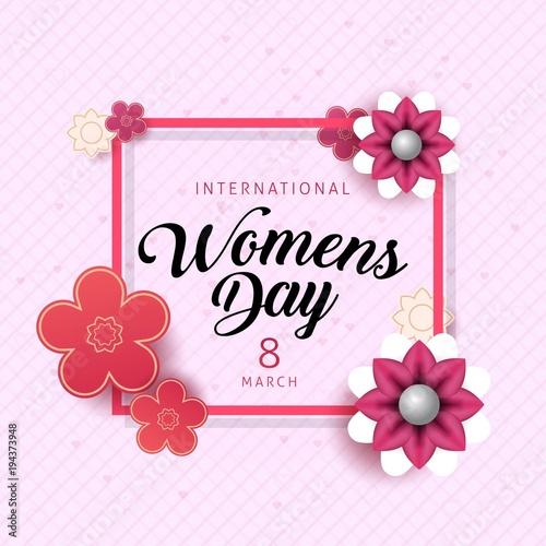 happy womens day vector illustration, international celebration womens day 8 march