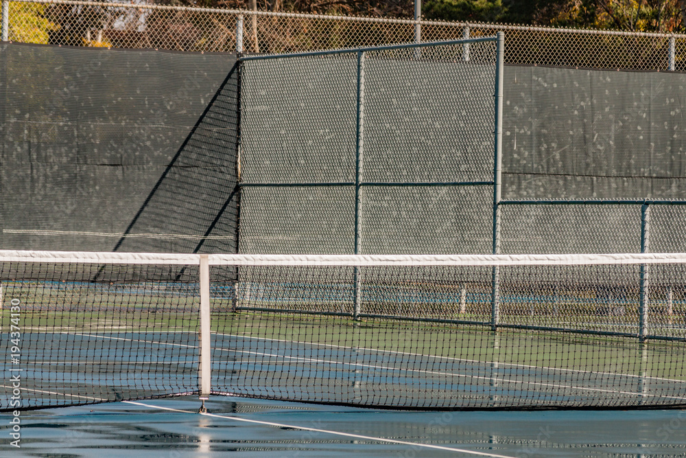 Tennis Courts after Rain Tennis Courts after Rain