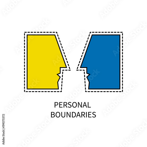 Personal boundaries icon