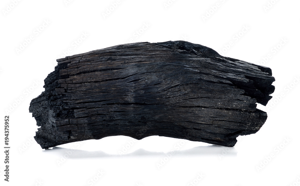 charcoal isolated on white background charcoal isolated on white background