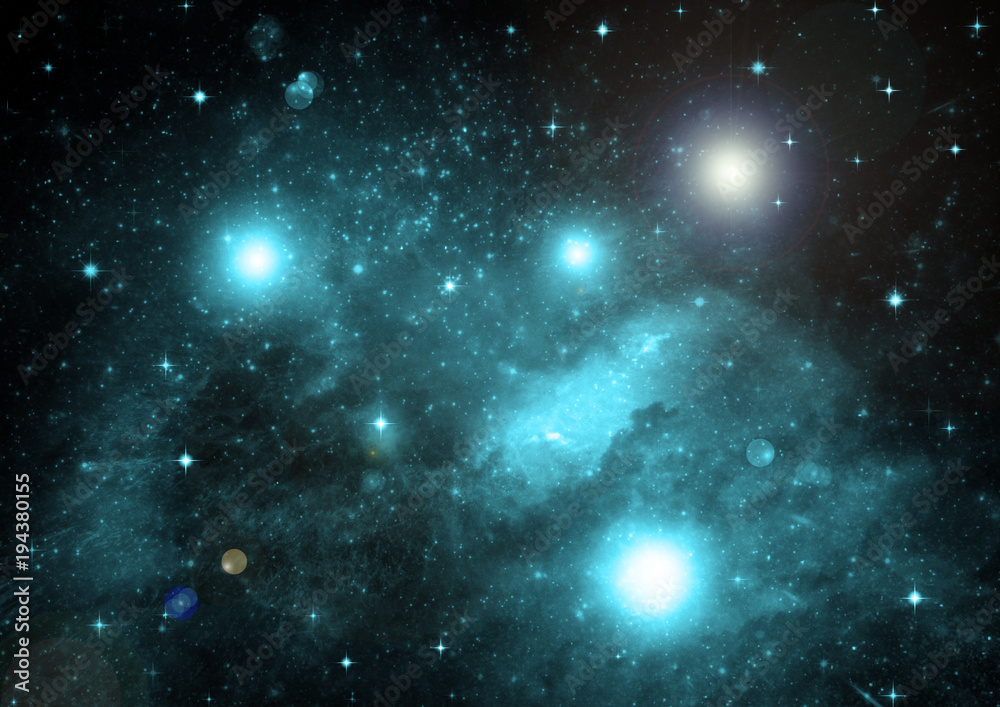 Obraz premium galaxy in a free space