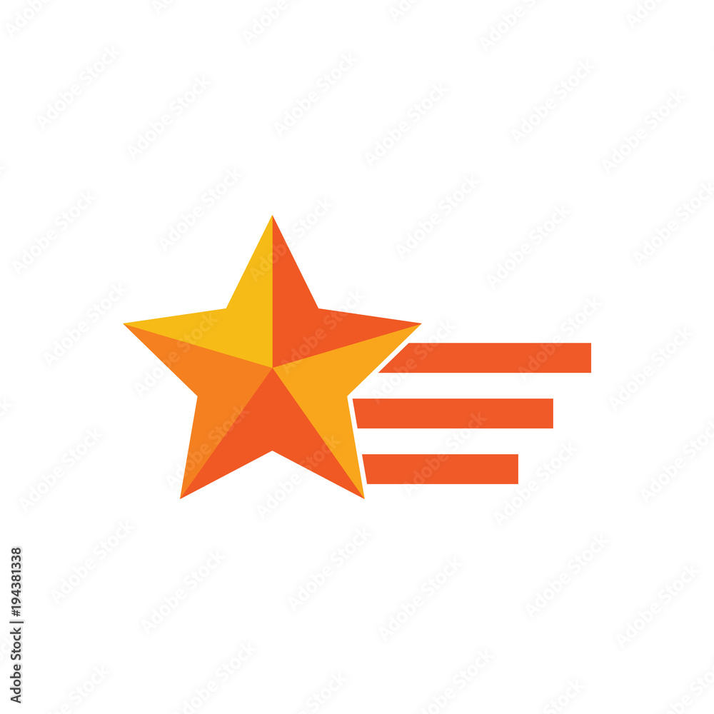 Run Star Logo Icon Design Run Star Logo Icon Design