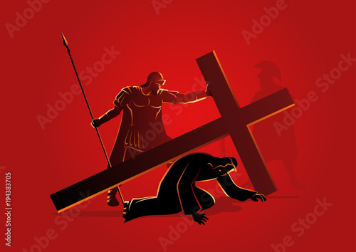 Jesus falls for the second time