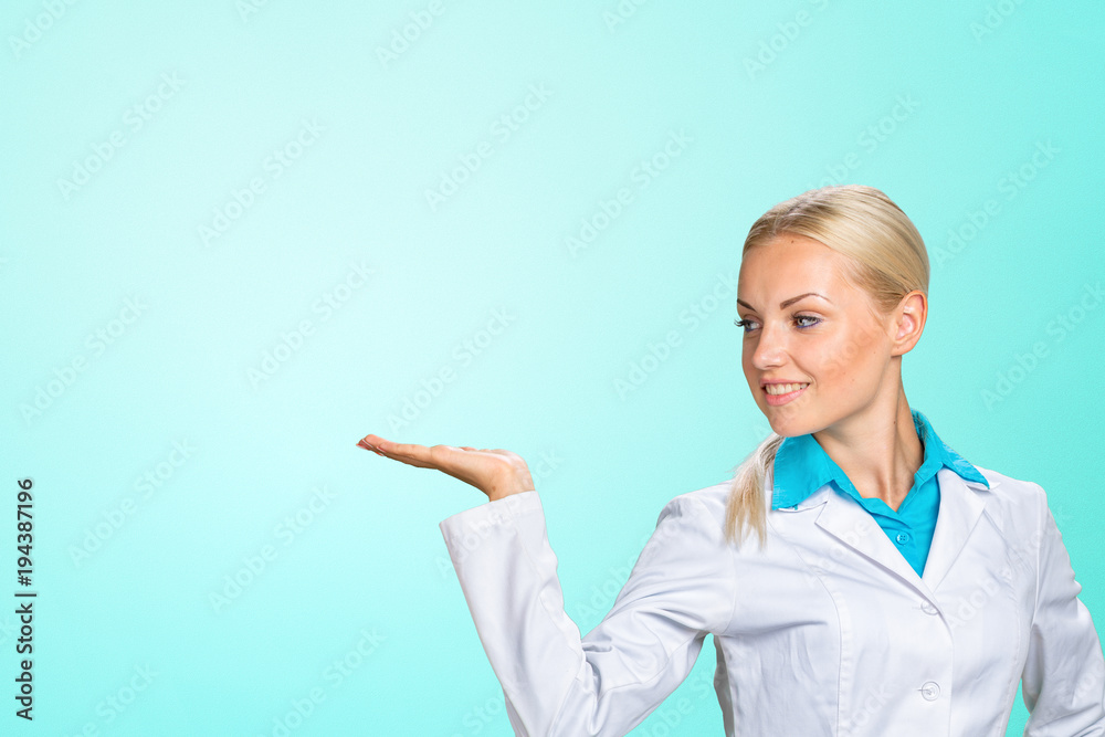 Smiling medical woman doctor Smiling medical woman doctor