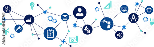 Engineering vector: digitalisation, technology, innovation - abstract concept