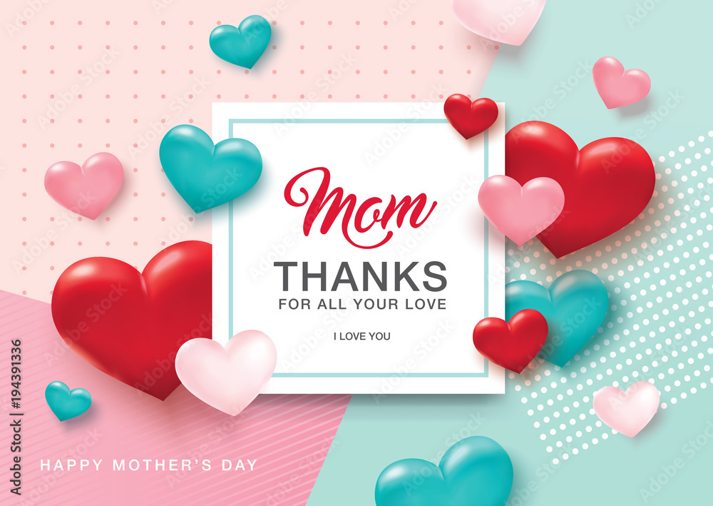Happy Mother's Day greeting design
