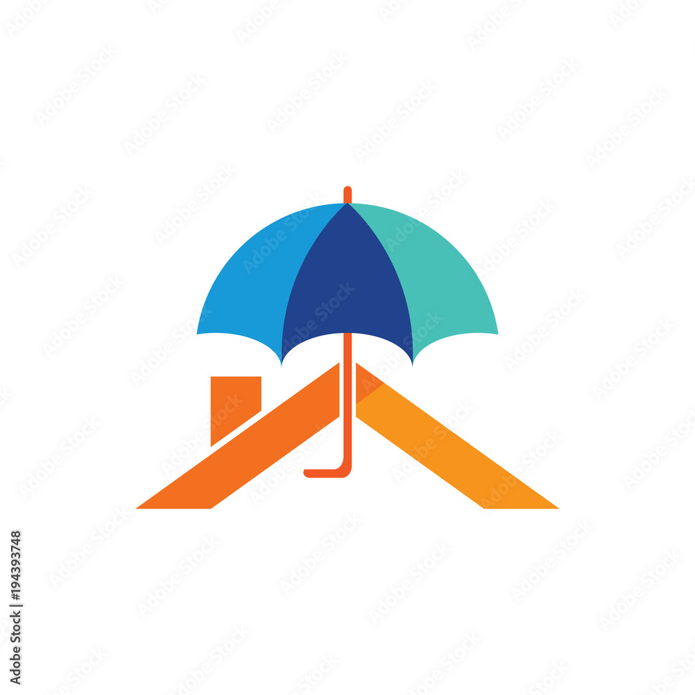 Umbrella Roof Logo Icon Design Umbrella Roof Logo Icon Design