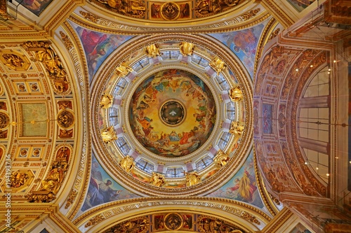 Interior of the Saint Isaac's Cathedral , Saint Petersburg, Russia