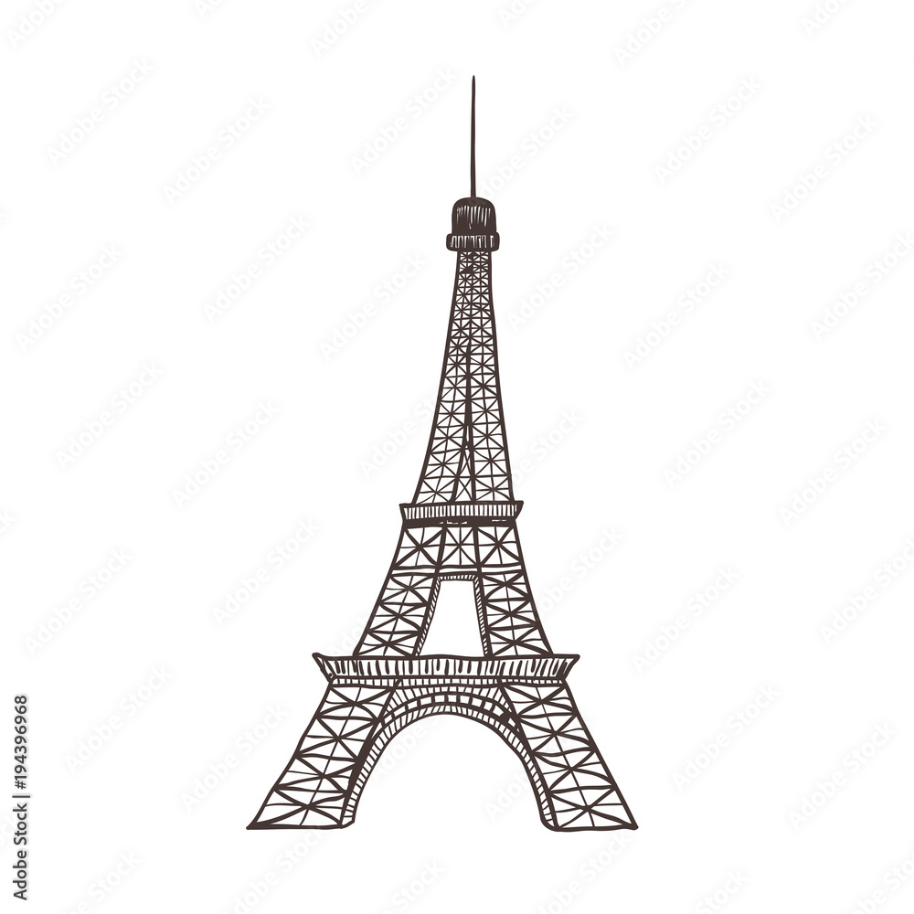 Eiffel tower, sight of Paris.