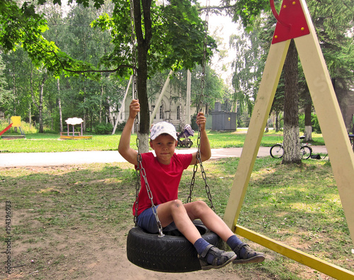 Kid at the playground