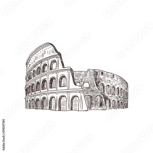 Coliseum, sight of Italy.