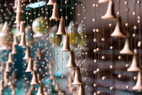 Εκτύπωση καμβά Terracotta or earthenware wind chimes produced and photographed in Trinidad Cuba