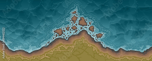 Top view  cliff