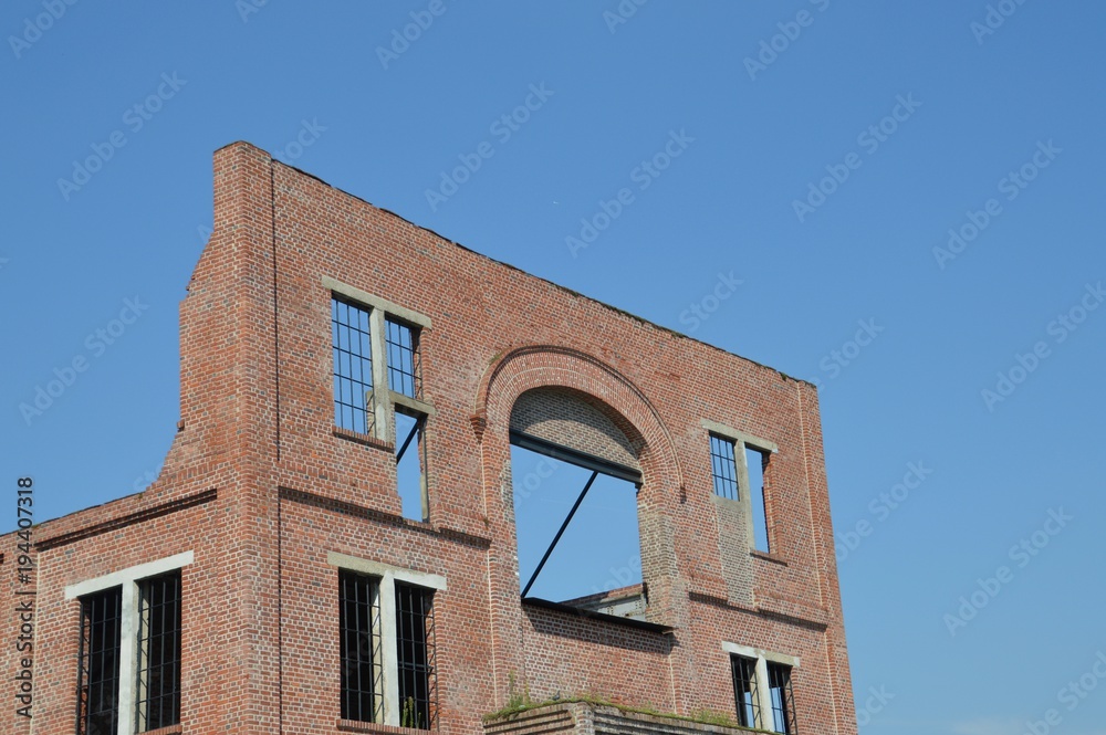 brick stone facade