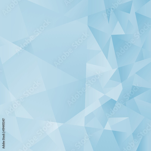 Abstract soft Blue polygonal background. Vector