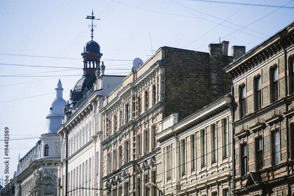Old town  buildings in Riga, Latvia